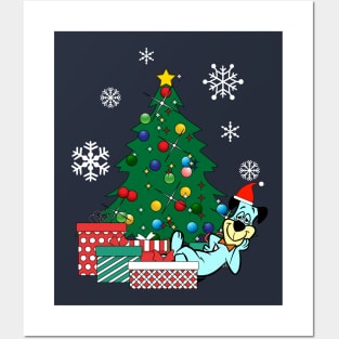 Huckleberry Hound Around The Christmas Tree Posters and Art